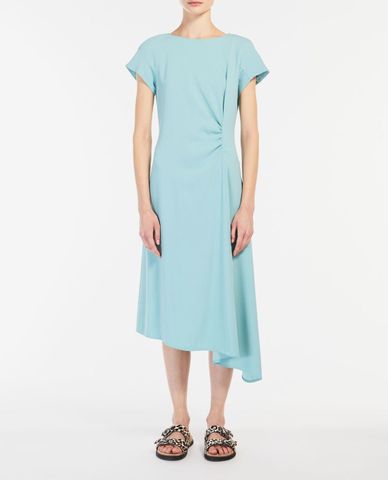  WEEKEND MAX MARA - Đầm midi tay ngắn cổ tròn xếp nếp Aosta 