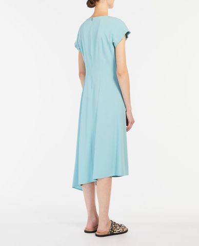  WEEKEND MAX MARA - Đầm midi tay ngắn cổ tròn xếp nếp Aosta 