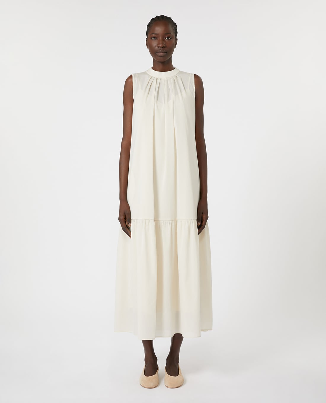 WEEKEND MAX MARA - Đầm sát nách midi cổ tròn Yang