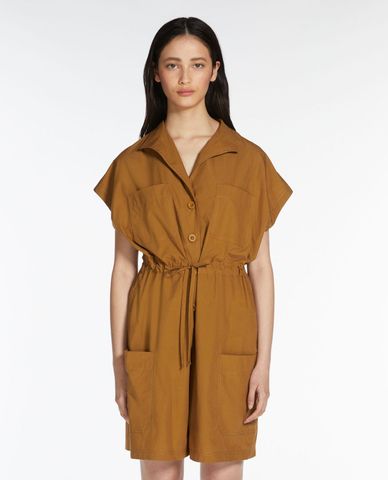  WEEKEND MAX MARA - Playsuits nữ ngắn tay rút dây Caldeo 