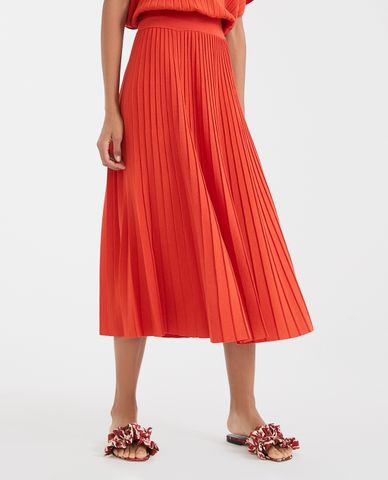  WEEKEND MAX MARA - Chân váy midi xếp li Nichel 