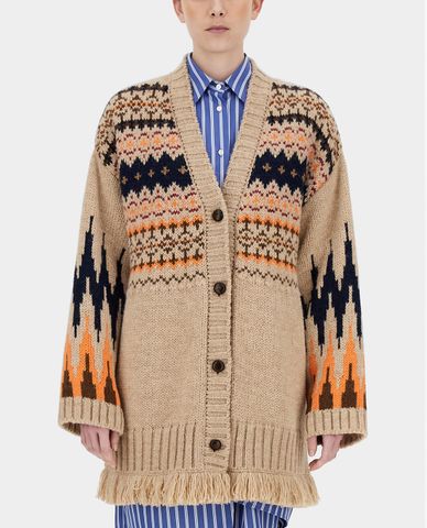  WEEKEND MAX MARA - Áo cardigan nữ phom dài Alpaca And Wool 