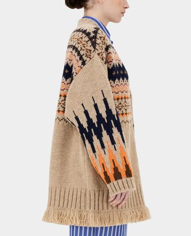  WEEKEND MAX MARA - Áo cardigan nữ phom dài Alpaca And Wool 