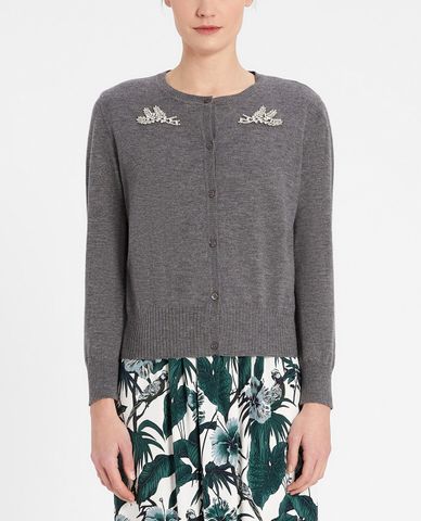  WEEKEND MAX MARA - Áo cardigan nữ tay dài Cashmere And Wool Yarn 