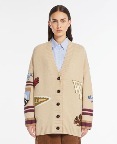  WEEKEND MAX MARA  - Áo khoác cardigan nữ cổ V tay dài Cairo 