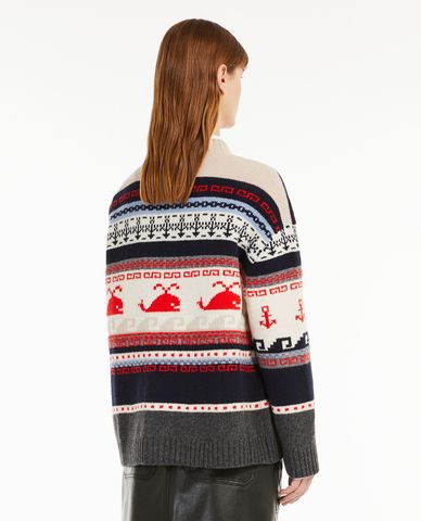  WEEKEND MAX MARA - Áo khoác cardigan nữ dệt kim cổ V Gleba 