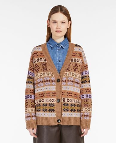  WEEKEND MAX MARA - Áo khoác cardigan nữ cổ V tay dài Eccelso 