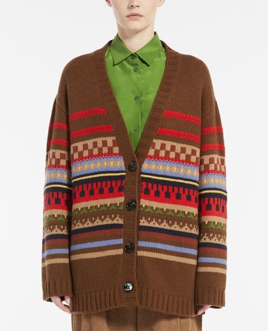  WEEKEND MAX MARA - Áo khoác cardigan nữ cổ V phom rộng Centro 