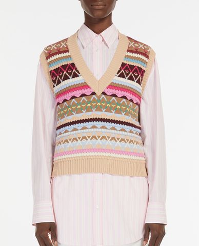  WEEKEND MAX MARA - Áo gilet nữ phom suông Esperia 