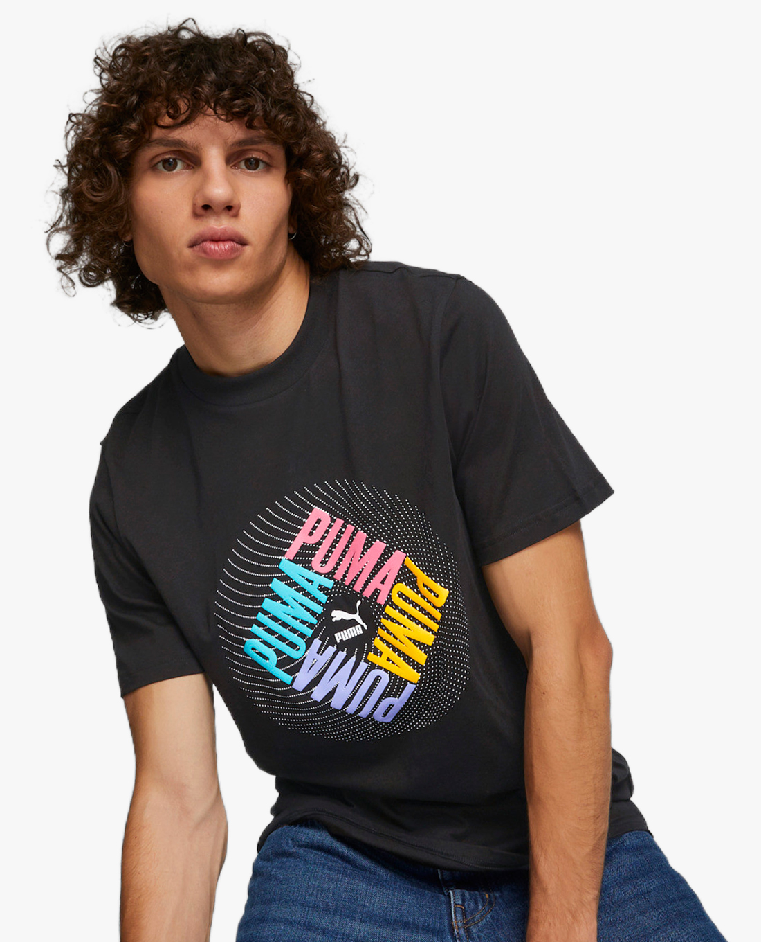 PUMA - Áo thun nam cổ tròn tay ngắn SWxP Graphic