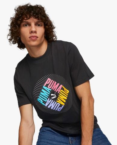  PUMA - Áo thun nam cổ tròn tay ngắn SWxP Graphic 