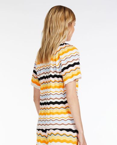  WEEKEND MAX MARA - Áo dệt kim nữ cổ tròn tay ngắn Manuele 