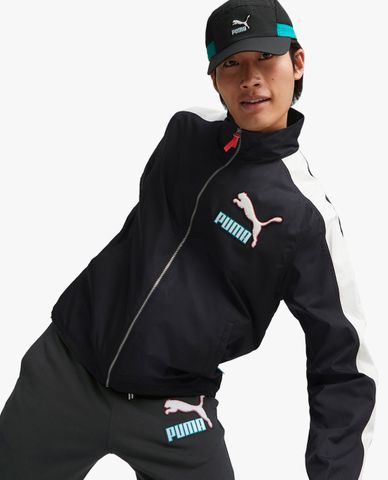  PUMA - Áo khoác thể thao nam cổ trụ T7 Fandom 