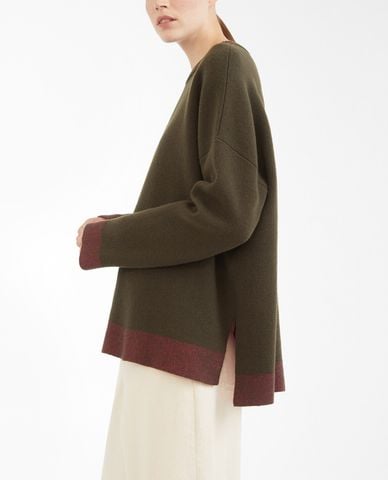  WEEKEND MAX MARA - Áo len nữ dài tay phom suông thời trang 