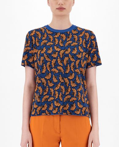  WEEKEND MAX MARA - Áo thun nữ ngắn tay Viscose Jacquard 