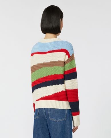  WEEKEND MAX MARA - Áo sweater nữ cổ tròn tay dài Polo 