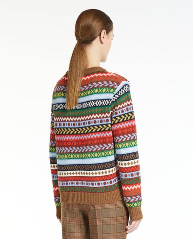  WEEKEND MAX MARA - Áo sweater nữ tay dài cổ tròn Edicola 