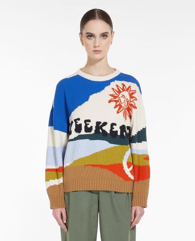  WEEKEND MAX MARA - Áo sweater nữ cổ tròn tay dài Faglia 