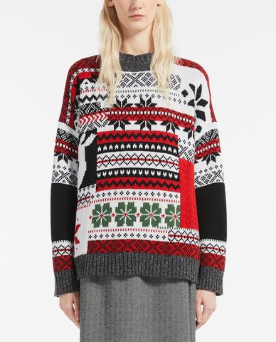  WEEKEND MAX MARA - Áo sweater nữ cổ tròn tay dài Afone 