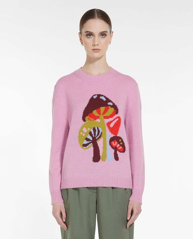  WEEKEND MAX MARA - Áo sweater nữ cổ tròn tay dài Toscana 