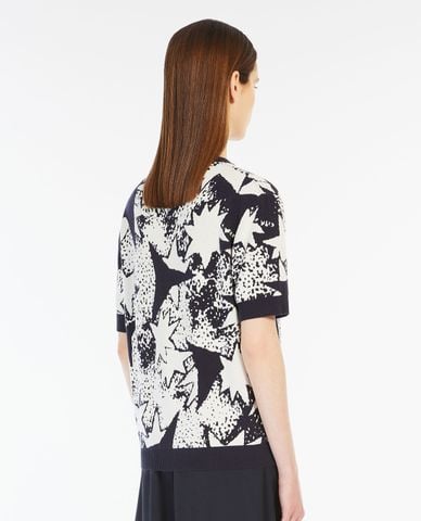  WEEKEND MAX MARA - Áo thun nữ cổ tròn tay ngắn phom ôm Austin 