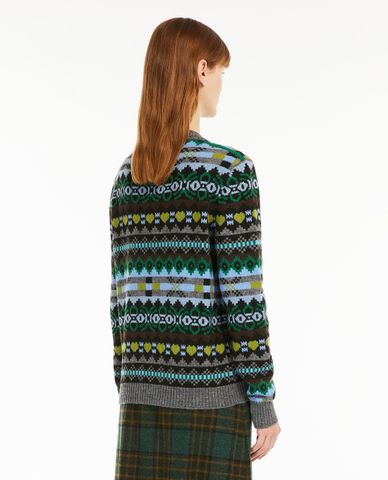  WEEKEND MAX MARA - Áo sweater nữ cổ tròn tay dài Opaco 