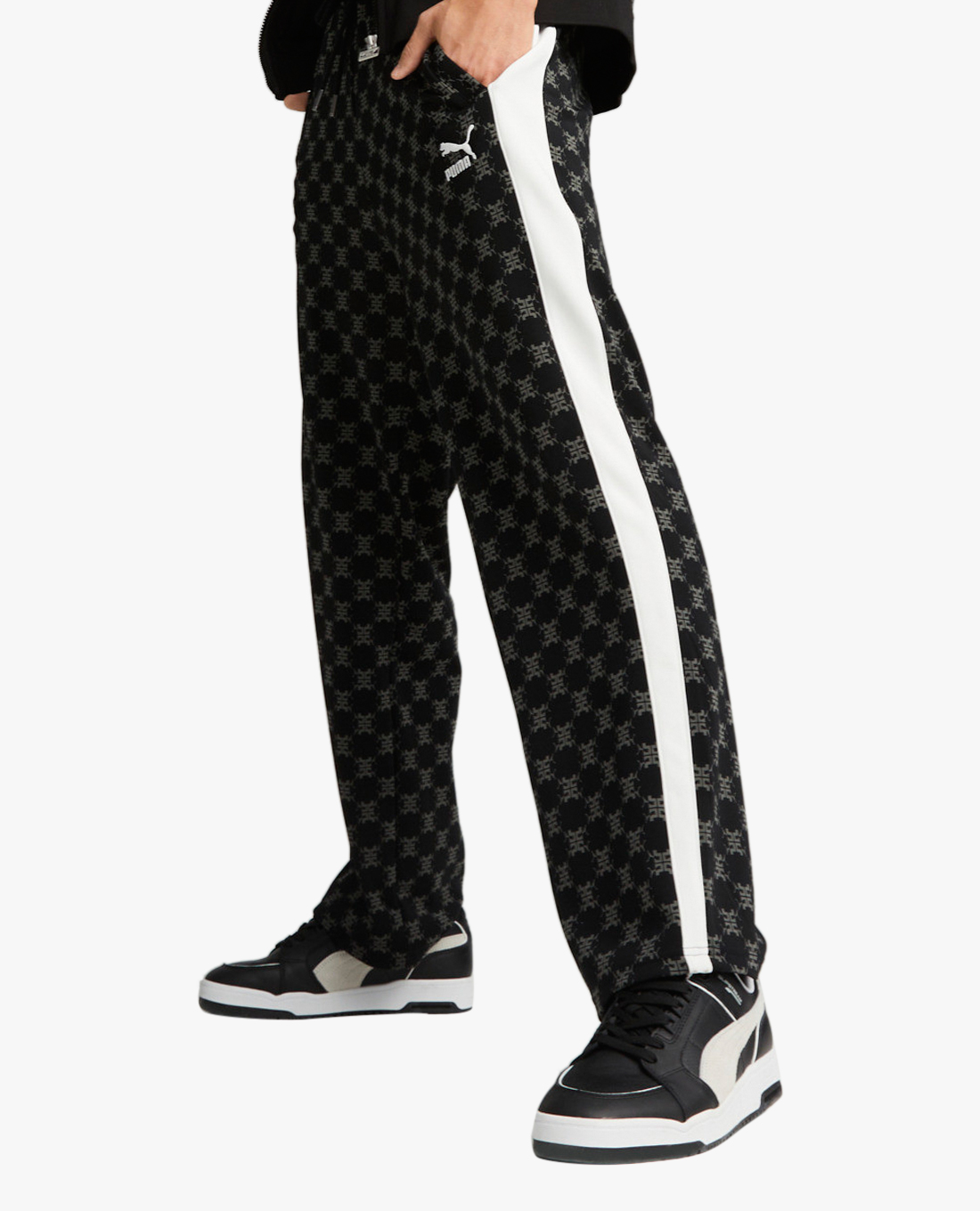 PUMA - Quần dài nam ống rộng lưng thun T7 Printed Track