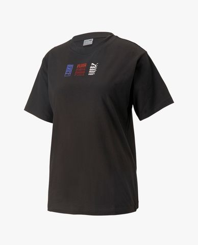  PUMA - Áo thun nữ cổ tròn tay ngắn Classics Gen 