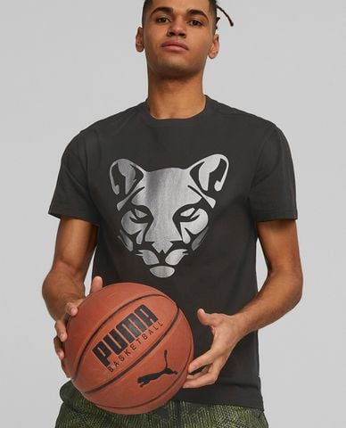  PUMA - Áo thun nam cổ tròn tay ngắn Technical 