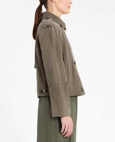  WEEKEND MAX MARA - Áo khoác nữ cổ bẻ Calamo Leather 