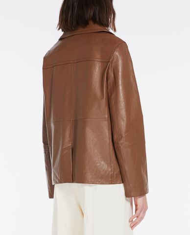  WEEKEND MAX MARA - Áo khoác da nữ phom suông Cosa 