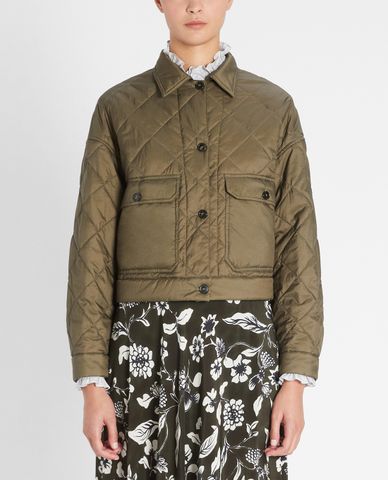  WEEKEND MAX MARA - Áo khoác nữ cổ bẻ tay dài phối túi thời trang 