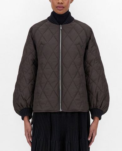  WEEKEND MAX MARA - Áo khoác bomber nữ cổ cao Micro Faille 