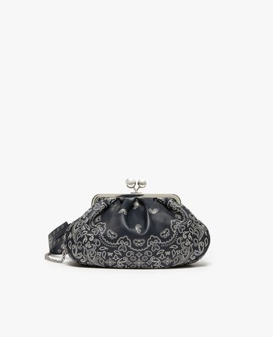  WEEKEND MAX MARA - Túi cầm tay dáng bầu trang trí hoạ tiết Arles 