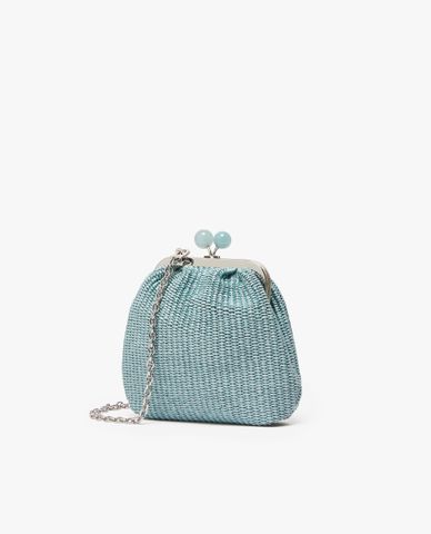  WEEKEND MAX MARA - Túi đeo chéo dáng bầu phối dây xích Canoa 