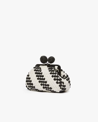  WEEKEND MAX MARA - Clutch cầm tay nữ hoạ tiết chấm bi Unica 