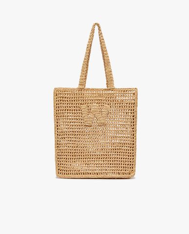  WEEKEND MAX MARA - Túi tote phom chữ nhật Macramé 