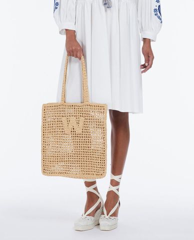  WEEKEND MAX MARA - Túi tote phom chữ nhật Macramé 