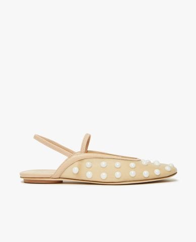  WEEKEND MAX MARA - Giày sandals nữ đế bệt mũi tròn Sonni 