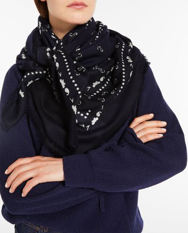  WEEKEND MAX MARA - Khăn choàng nữ tua rua Bandana 