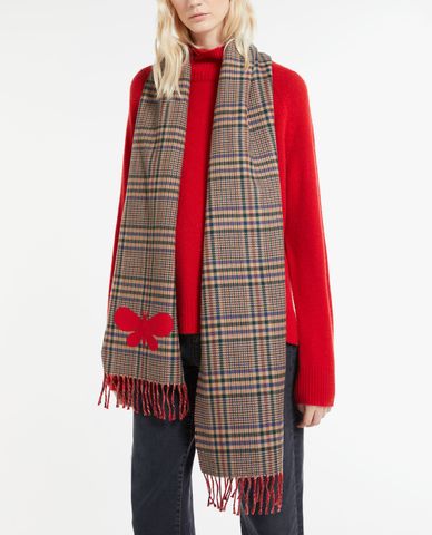  WEEKEND MAX MARA - Khăn choàng nữ dài phối tua rua Giara 