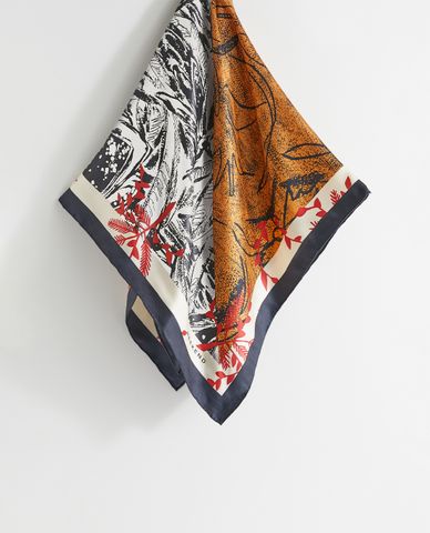  WEEKEND MAX MARA - Khăn choàng nữ chữ nhật Print Floral 