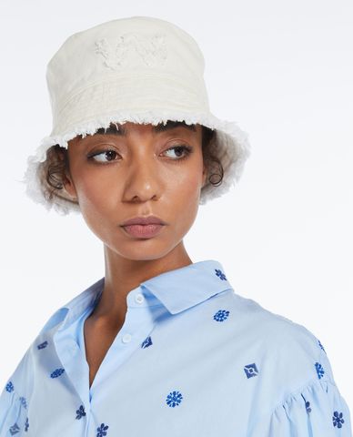  WEEKEND MAX MARA - Nón bucket phối logo kèm tua rua Eliseo 