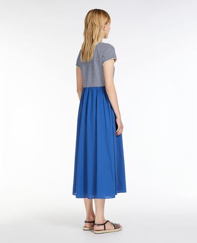  WEEKEND MAX MARA - Đầm xếp li midi cổ vuông tay ngắn Parole 