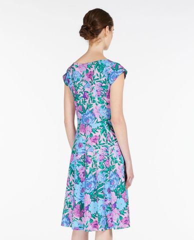  WEEKEND MAX MARA - Đầm xếp li midi cổ thuyền tay ngắn Jesone 