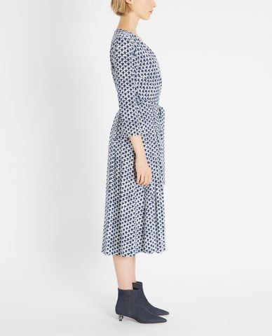  WEEKEND MAX MARA - Đầm midi tay dài cổ V thời trang Viscose Jersey 