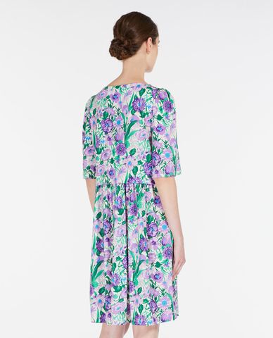  WEEKEND MAX MARA - Đầm xếp li mini phom suông họa tiết hoa Renna 