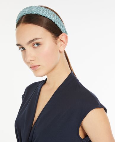  WEEKEND MAX MARA - Băng đô cài tóc bản vừa đính logo Eschilo 