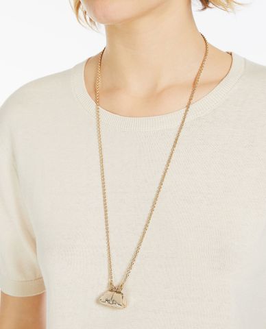  WEEKEND MAX MARA - Vòng cổ mắt xích phối mặt nổi bật Pasticcinoc 