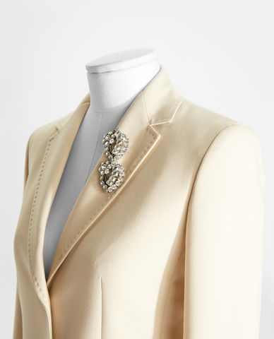  WEEKEND MAX MARA - Khuy cài áo hoa Rhinestones 